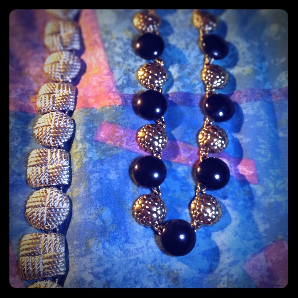 Vintage necklace lot givenchy Anne Klein costume